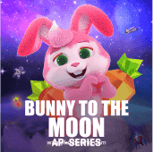Bunny to the Moon Slot Game Art